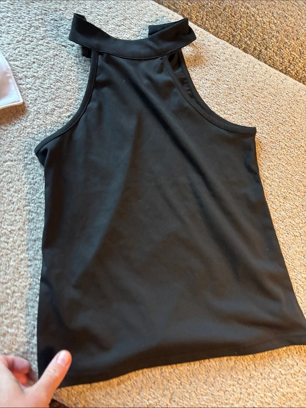 Black kids high -Neck Sleeveless Tank Top - size xs old navy kids sports dress